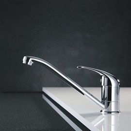 Zeitgenössisch Standard Spout deckenmontiert drehbarer with Keramisches Ventil Einhand Ein Loch for Chrom, Waschbecken Wasserhahn /