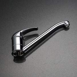 Zeitgenössisch Standard Spout deckenmontiert drehbarer with Keramisches Ventil Einhand Ein Loch for Chrom, Waschbecken Wasserhahn /