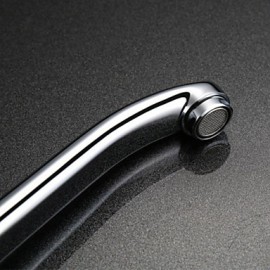 Zeitgenössisch Standard Spout deckenmontiert drehbarer with Keramisches Ventil Einhand Ein Loch for Chrom, Waschbecken Wasserhahn /