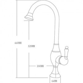 Zeitgenössisch Hoch / High-Arc Mittellage drehbarer with Keramisches Ventil Einhand Ein Loch for Gebürsteter Nickel, Armatur für die