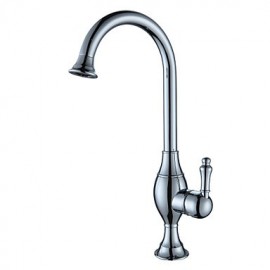 Zeitgenössisch Hoch / High-Arc Mittellage drehbarer with Keramisches Ventil Einhand Ein Loch for Gebürsteter Nickel, Armatur für die