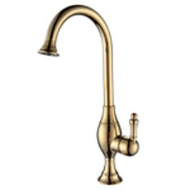 Zeitgenössisch Hoch / High-Arc Mittellage drehbarer with Keramisches Ventil Einhand Ein Loch for Gebürsteter Nickel, Armatur für die