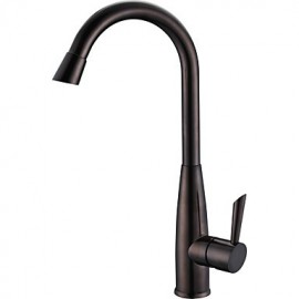 Zeitgenössisch Hoch / High-Arc Mittellage drehbarer with Keramisches Ventil Einhand Ein Loch for Gebürsteter Nickel, Armatur für die