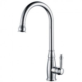 Antik Hoch / High-Arc Mittellage drehbarer with Keramisches Ventil Einhand Ein Loch for Ti-PVD, Armatur für die Küche