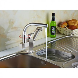 Mittellage Einzigen Handgriff Zwei Löcher with Nickel poliert Waschbecken Wasserhahn