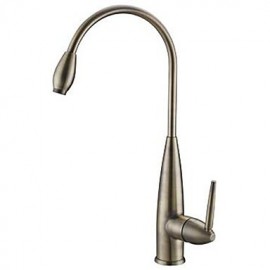 Zeitgenössisch Hoch / High-Arc Mittellage drehbarer with Keramisches Ventil Einhand Ein Loch for Gebürsteter Nickel, Armatur für die