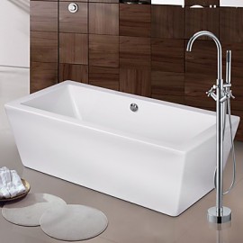 Zeitgenössisch / Art déco/Retro / Modern Badewanne & DuscheWasserfall / Breite spary / Handdusche inklusive / Bodenstand / Mit