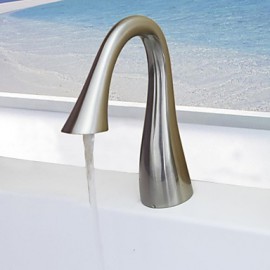 Zeitgenössisch Badewanne & Dusche Wasserfall / Handdusche inklusive with Keramisches Ventil Einhand Drei Löcher for Gebürsteter Nickel,