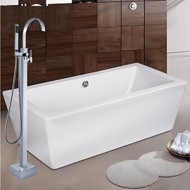 Zeitgenössisch / Art déco/Retro / Modern Badewanne & DuscheWasserfall / Breite spary / Handdusche inklusive / Bodenstand / Mit