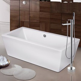 Zeitgenössisch / Art déco/Retro / Modern Badewanne & Dusche Breite spary / Bodenstand / Mit ausziehbarer Brause with Keramisches Ventil