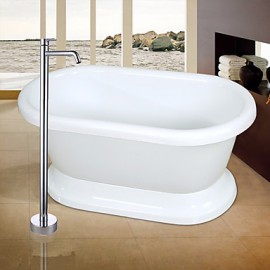 Zeitgenössisch / Art déco/Retro / Modern Badewanne & Dusche Breite spary / Bodenstand with Keramisches Ventil Einhand Ein Loch for Chrom