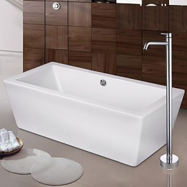 Zeitgenössisch / Art déco/Retro / Modern Badewanne & Dusche Breite spary / Bodenstand with Keramisches Ventil Einhand Ein Loch for Chrom