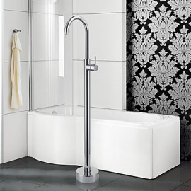 Zeitgenössisch / Art déco/Retro / Modern Badewanne & Dusche Breite spary / Bodenstand with Keramisches Ventil Einhand Ein Loch for Chrom