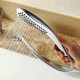 Zeitgenössisch Romanische Wanne Wasserfall / Handdusche inklusive with Keramisches Ventil Einhand Drei Löcher for Chrom,