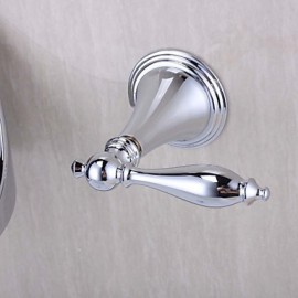 Zeitgenössisch Wandmontage Wasserfall with Keramisches Ventil Zwei Griffe Drei Löcher for Chrom, Badewannenarmaturen