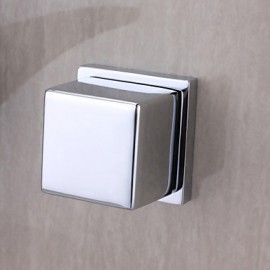 Zeitgenössisch Wandmontage Wasserfall with Keramisches Ventil Zwei Griffe Drei Löcher for Chrom, Badewannenarmaturen