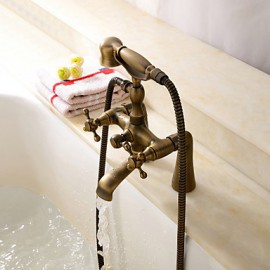 centerset altmessing Badewanne Wasserhahn