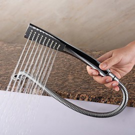 Zeitgenössisch Romanische Wanne LED / Wasserfall / Handdusche inklusive with Keramisches Ventil Einhand Drei Löcher for Chrom,
