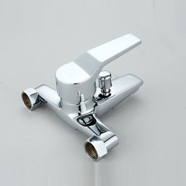 Zeitgenössisch Badewanne & Dusche Breite spary / Handdusche inklusive with Keramisches Ventil Einzigen Handgriff Zwei Löcher for Chrom,