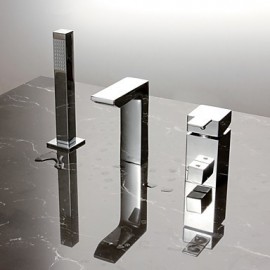 Zeitgenössisch Badewanne & Dusche Breite spary / Handdusche inklusive with Keramisches Ventil Einhand Drei Löcher for Chrom,
