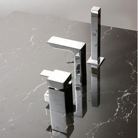 Zeitgenössisch Badewanne & Dusche Breite spary / Handdusche inklusive with Keramisches Ventil Einhand Drei Löcher for Chrom,