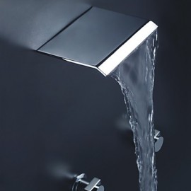 Badewannenarmaturen - Messing - Zeitgenössisch Chrom