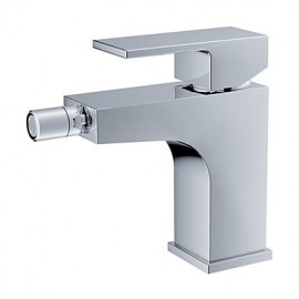 Zeitgenössisch Mittellage Einhand Ein Loch in Chrom Bidet Wasserhahn