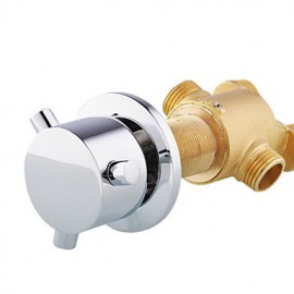 Zeitgenössisch Romanische Wanne Wasserfall / Handdusche inklusive with Keramisches Ventil Drei Griffe Fünf Löcher for Chrom,