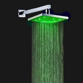 Zeitgenössisch Duschsystem LED with Keramisches Ventil Einhand Ein Loch for Chrom, Duscharmaturen