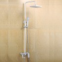 Zeitgenössisch Mittellage Regendusche / drehbarer with Keramisches Ventil Einzigen Handgriff Zwei Löcher for Chrom, Duscharmaturen