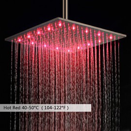 Zeitgenössisch Regendusche Gebürstet Feature for LED / Regenfall , Duschkopf