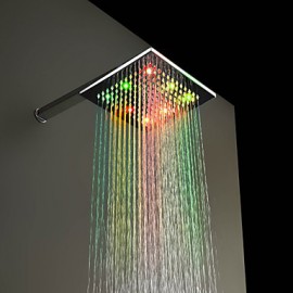 Zeitgenössisch Regendusche Chrom Feature for LED / Regenfall , Duschkopf