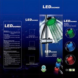 Wasser angetriebene Farbwechsel LED Handbrause ABS