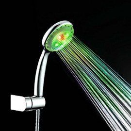 Zeitgenössisch Handdusche Chrom Feature for LED / Regenfall , Duschkopf