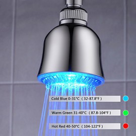 3-Zoll-abs Duschkopf mit Farbwechsel LED-Licht