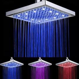 Duscharmaturen - Zeitgenössisch - LED / Wasserfall / Regendusche - Hochwertiger ABS-Kunststoff (Chrom)