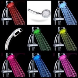 7 Farben LED Light Romantic Handwasser-Duschkopf