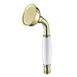 Zeitgenössische Messing Handled Shower Head Ti-PVD-Finish