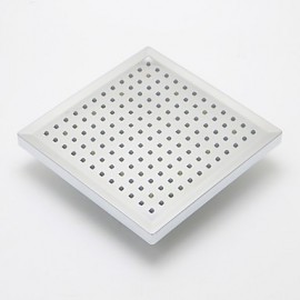 8inch LED-Farbe Viereck-Duschkopfwechsel - silber