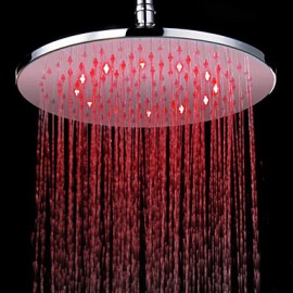 Chrom-Finish Runde 3 Farben LED Duschkopf