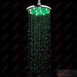 Zeitgenössisch Regendusche Chrom Feature for LED / Regenfall , Duschkopf