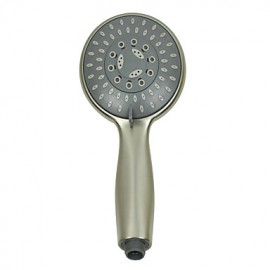 Zeitgenössische ABS Kreis Handle Shower Head-Nickel Gebürstet