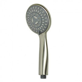 Zeitgenössische ABS Kreis Handle Shower Head-Nickel Gebürstet