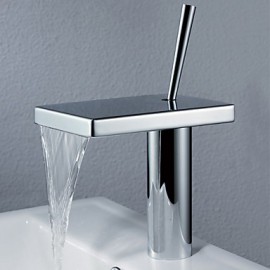 Centerset einzigen Handgriff ein Loch in Chrom Waschbecken Wasserhahn