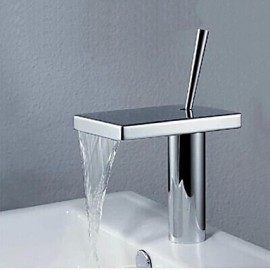 Centerset einzigen Handgriff ein Loch in Chrom Waschbecken Wasserhahn