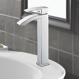 Schiff einzigen Handgriff ein Loch in Chrom Waschbecken Wasserhahn