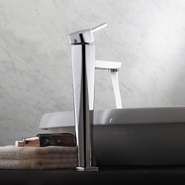 Zeitgenössisch Becken Einhand Ein Loch in Chrom Waschbecken Wasserhahn