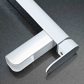Zeitgenössisch deckenmontiert LED with Keramisches Ventil Einhand Ein Loch for Chrom, Waschbecken Wasserhahn