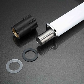 Zeitgenössisch deckenmontiert LED with Keramisches Ventil Einhand Ein Loch for Chrom, Waschbecken Wasserhahn