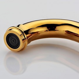 antike ti-PVD-Messing ein Loch einzigen Handgriff Waschbecken Wasserhahn